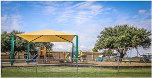 Shade structure at and elementary school 